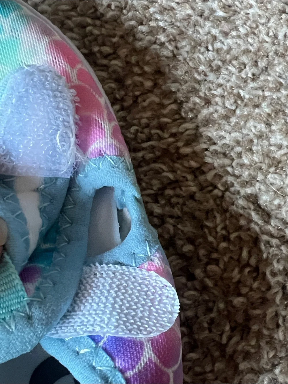 Toddler 5 in length Mermaid-Scale Water Shoes - Blue Pink Purple